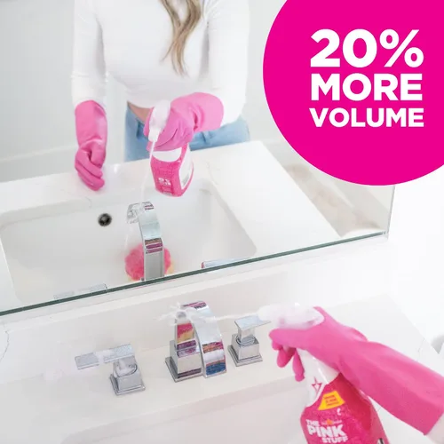 Vista 7 de Stardrops - Limpiador de espuma para baño The Pink Stuff Miracle - 30 onzas líquidas - ¡ahora 20% más! Potente acción de espuma para duchas
