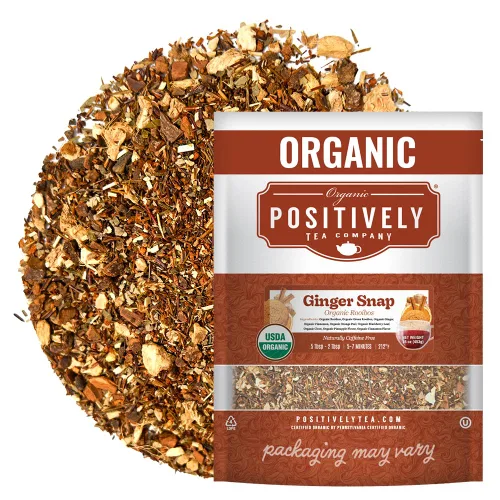 Vista 133 de Bolsas de hojas sueltas para té. Orgánicas por USDA. Positively Tea LLC.
