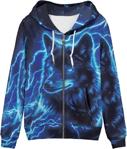Vista 35 de Showudesigns Sudaderas con capucha y cremallera para mujer XS-5XL Un pollo