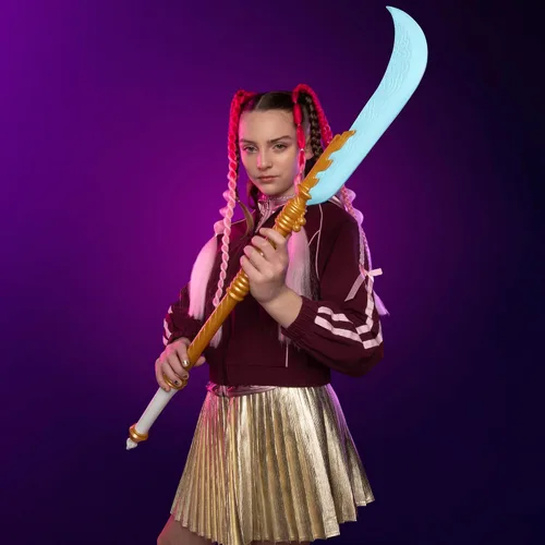 Vista 4 de KPOP DEMON HUNTERS Espadas de Zoey, espada de tigre de Rumi y espada lunar