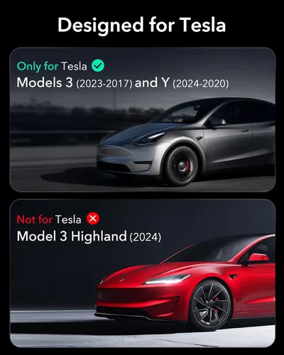 Vista 2 de ESR Protector de pantalla de vidrio templado para Tesla Model Y (2025-2020), Tesla Model 3 (2023-2017), protector de pantalla táctil de 15 pulgadas