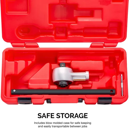 Vista 5 de NEIKO PRO 03715B Llave dinamométrica de accionamiento de 1/2 pulgada, llave multiplicadora de torque resistente de 1100 libras-pie, Cr-Mo
