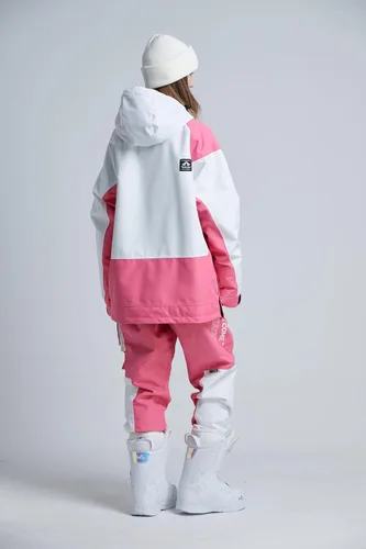Vista 12 de RIUIYELE Traje de esquí para mujer, chaqueta y pantalones de snowboard para deportes al aire libre, traje de nieve con aislamiento impermeable