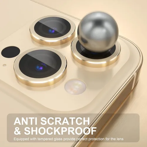 Vista 124 de Choiche Compatible para iPhone 16 Pro/iPhone 16 Pro Max Protector de Lente de Cámara, Vidrio Templado 9H Protector de Pantalla de Cubierta de Cámara