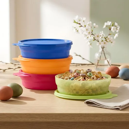 Vista 6 de Tupperware Impressions - Cuencos para cereales para microondas