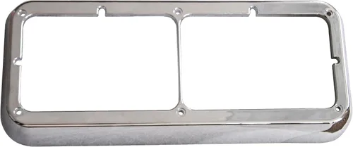 Vista 3 de QSC Truck Parts Bisel doble cromado para faros delanteros compatible con Kenworth Peterbilt Freightliner