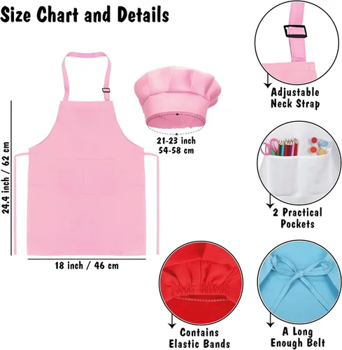 Vista 7 de Delantal personalizado para niños, delantal de cocina personalizado para niños, juego de niños, delantal de pintura, delantal de cocina para niños