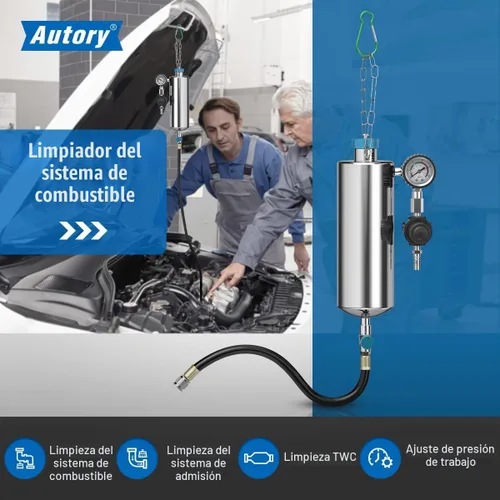 Vista 4 de Limpiador de inyectores de combustible, serie C80 CFS, limpiador de inyectores para vehículos EFI, máquina limpiadora de inyectores de combustible