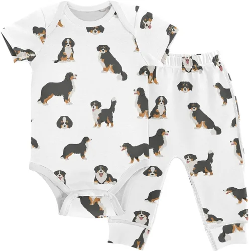Vista 18 de vvfelixl Conjunto de mamelucos de bebé, pantalones y gnomo, hongo, manga corta, ropa de bebé para niños y niñas, 3M Multi1