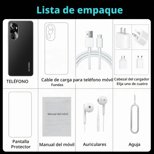 Vista 3 de Teléfono celular desbloqueado, Android 13 2+16G 2026 Teléfonos celulares desbloqueados de 5.42 pulgadas, teléfonos inteligentes Android de 2750 mAh