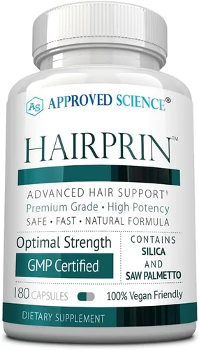 Vista 6 de Hairprin - Promueve el crecimiento del cabello y ayuda a estimular la circulación del cuero cabelludo - 60 cápsulas veganas - 1 botella de suministro
