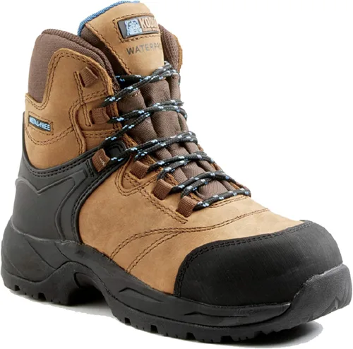 Vista 2 de Kodiak Botas de senderismo impermeables con punta compuesta de 6 pulgadas para mujer, Marrón medio