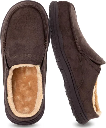 Vista 15 de LazyStep Pantuflas tipo zueco con acolchado para hombre McCoy Negro
