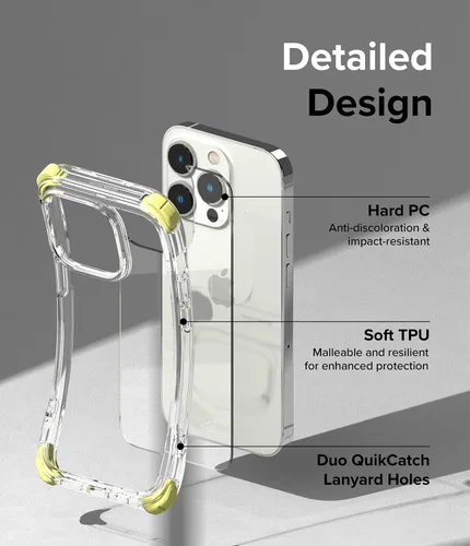 Vista 9 de Ringke Fusion Plus [Tecnología de doble bolsillo de aire] Funda compatible con iPhone 14 Pro Max de 6.7 pulgadas, funda protectora transparente a