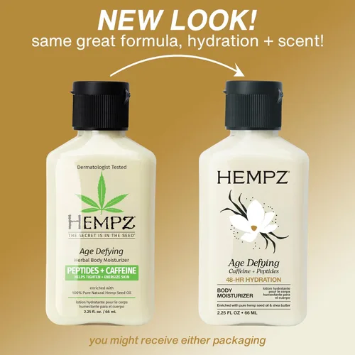 Vista 3 de HEMPZ Loción Corporal Antiedad - Crema Hidratante Diaria de Manteca de Karité, Hidratante de Mano y Cuerpo de Manteca de Karité - Loción de Cáñamo