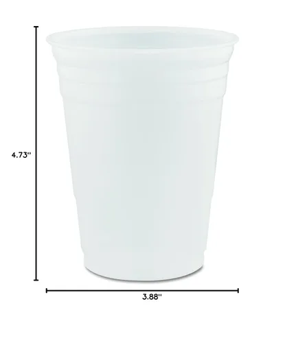 Vista 2 de Dart P16 Conex - Vasos fríos de plástico translúcido, 16 oz (caja de 1000)