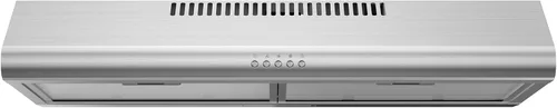 Vista 9 de Midea MVG30W8AST Campana extractora de ventilación de 30 pulgadas con conductos de montaje en pared con ventilador de escape de 450 CFM de 3