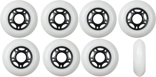 Vista 6 de Player's Choice Ruedas para patines en línea para exteriores, 89a, paquete de 8 unidades, elige tamaño y color, fórmula exterior para patinaje sobre