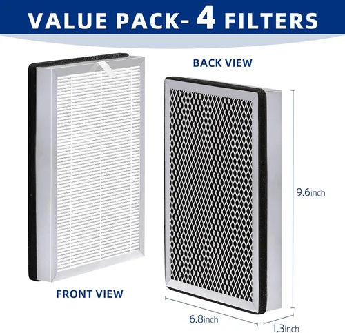 Vista 3 de Filtro de repuesto para purificador de aire 25: compatible con purificador de aire de la serie MA 25 S1/W1/B1, prefiltro 3 en 1, filtro HEPA