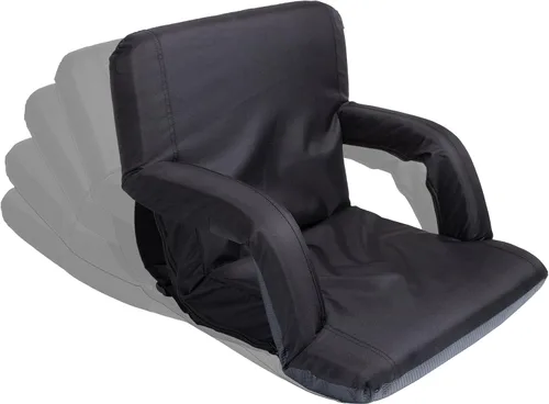 Vista 4 de Asiento de estadio reclinable portátil Ventura, de Picnic Time (Star Wars Darth Vader - Negro)