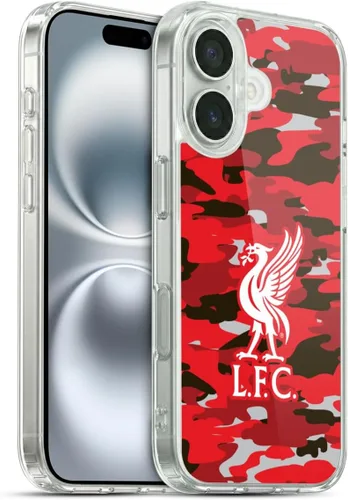 Vista 197 de Head Case Designs Funda de gel con licencia oficial del Liverpool Football Club Away Colourways Crest Camou [protección de grado militar] compatible