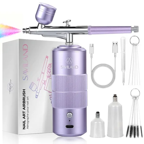 Vista 16 de Kit de Limpieza de Aerógrafo SAVILAND: Kit de Limpieza de Aerógrafo Instantáneo 240ml de 10S, Libre de Acetona con Bajo Olor, Incluye Cepillo