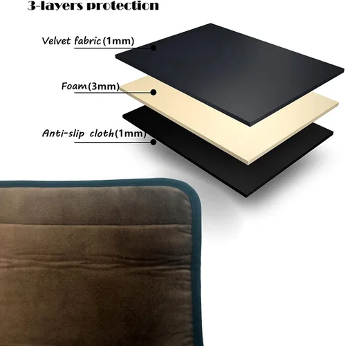 Vista 2 de 2 fundas de poliéster extraíbles y duraderas, lavables a máquina, para silla de oficina
