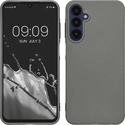 Vista 165 de kwmobile Funda compatible con Samsung Galaxy A12 - Funda protectora de silicona TPU suave y delgada - Azul Báltico