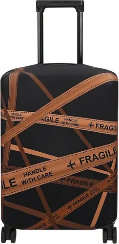 Vista 23 de Explore Land Funda protectora para maleta aprobada para volar, se adapta a maleta de 18 a 32 pulgadas, L Montañas Amber