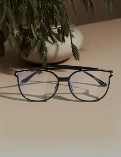 Vista 2 de ZanyLen Vintage Cat-eye Blue Light Blocking Glasses for Women, Lightweight TR90 Fashion Eyeglasses Negro