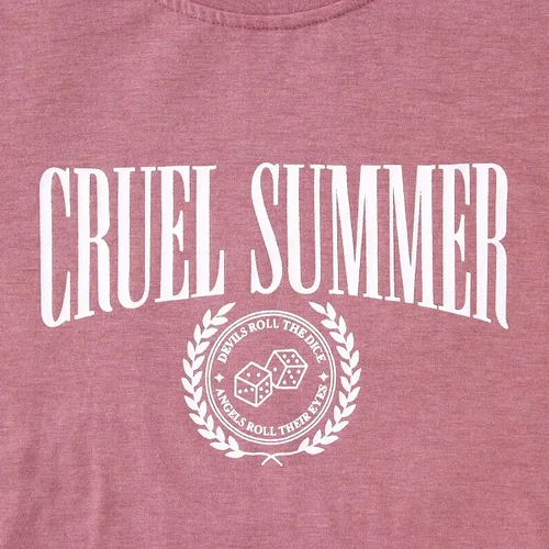Vista 4 de AG AGUU Camiseta de verano cruel con música country para mujer, camiseta holgada de manga corta, casual, trajes de concierto de campo