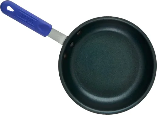 Vista 7 de Winco AFPI-8NH, sartén de aluminio lista para inducción de 8 pulgadas con revestimiento antiadherente, sartén con funda de silicona