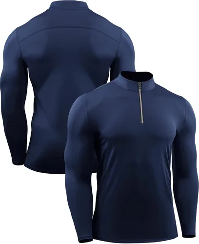 Vista 2 de NELEUS Paquete de 3 camisetas de compresión atlética para hombre