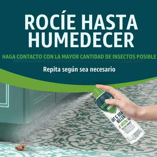 Vista 6 de Ecologic Ant & Roach Killer, 14 onzas, fórmula en aerosol hecha con aceite de albahaca, canela y clavo mata hormigas, cucarachas, grillos y arañas
