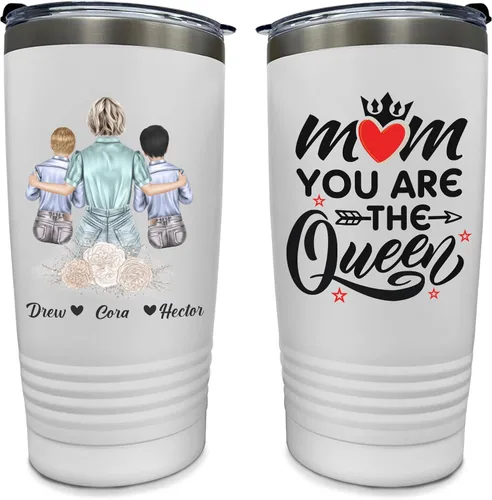 Vista 13 de Vaso de acero inoxidable personalizado con tapa (20 onzas)
