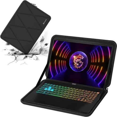 Vista 9 de Funda protectora rígida EVA Smatree compatible para laptop Acer Nitro 5 Gaming de 15.6 pulgadas, funda impermeable (A1550) Funda impermeable