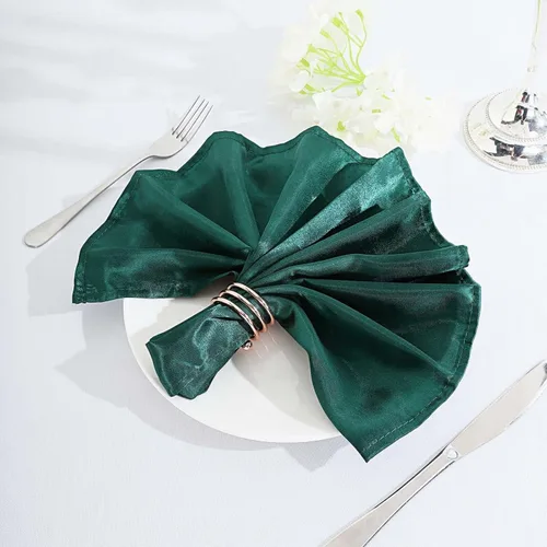 Vista 42 de Efavormart - Servilletas de lino de satén de terracota de 20 x 20 pulgadas para decoración de bodas, cumpleaños, restaurantes, fiestas, 25