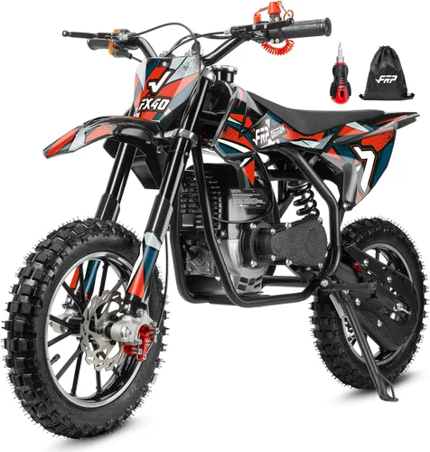 Vista 19 de FRP FX40 - Bicicleta de motocross a gas para adolescentes, 40 cc, 4 tiempos Púrpura