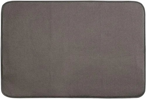 Vista 7 de InterDesign iDry – tapete para encimera de cocina, mini, absorbente, para secado de platos, Mocha, M Absorbent