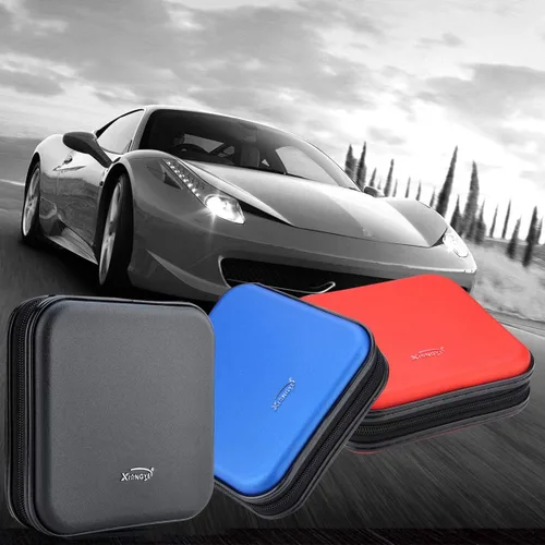Vista 7 de Cartera de CD DVD, Capacidad de 32 Unidades, Resistente, Funda para Discos de DVD/CD para Coche, Disco de Almacenamiento Portátil para DVD/VCD
