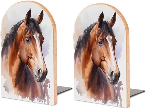 Vista 9 de Bird Rock Doves - Sujetalibros de madera resistente para estantes, tapones decorativos antideslizantes resistentes para libros, películas, CDs