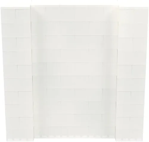 Vista 69 de EverBlock Kit de pared de 5 x 4 pies Bloques de construcción modulares Sistema de pared para edificios, pantallas y estructuras Divisor