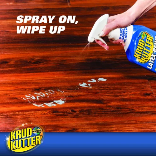 Vista 5 de Krud Kutter Spray removedor de pintura de látex, 24 onzas, elimina la pintura de látex seca y fresca de pisos, azulejos, madera y superficies duras