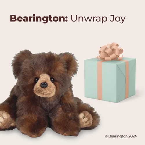 Vista 5 de Bearington Huggy Ben - Oso de peluche de 19 pulgadas, oso suave para abrazar con puf, cuerpo pesado y extremidades flexibles, regalo clásico