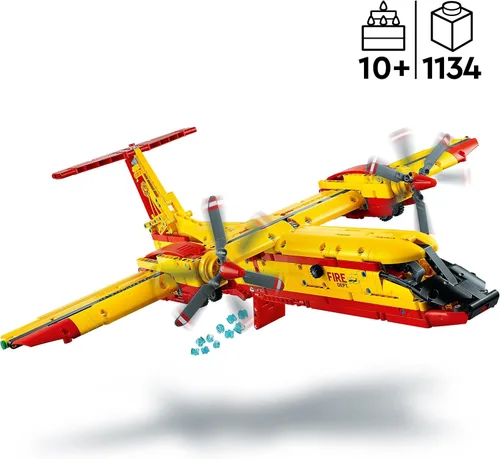 Vista 2 de LEGO Technic Firefighter Aircraft 42152 Modelo Avión Juguete para Niños