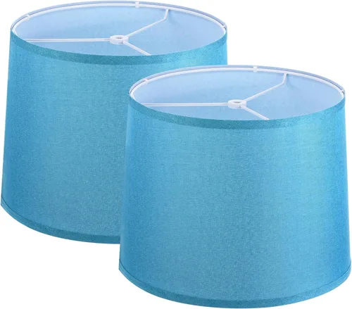 Vista 13 de PATIKIL Pantallas para lámparas de mesa de 11.4 pulgadas superior x 12.6 pulgadas inferior x 9.8 pulgadas de alto tambor pantallas de lámpara