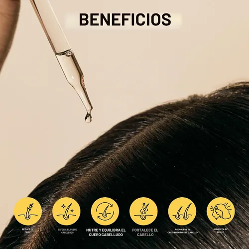 Vista 3 de Ceremonia Scalp Power-Duo Aceite de Moska & Scalp Masajeador Aloe Vera Babassu Castor 2 Fl Oz 60 mL