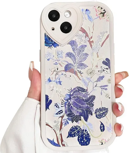 Vista 20 de Lovmooful Funda para iPhone 13 con diseño de oso lindo floral con lente de flor (Bear Flower)