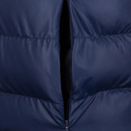 Vista 5 de FC Barcelona - Chaqueta de invierno acolchada con capucha para niños de 10 a 11 años, Azul marino