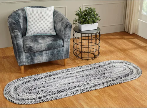 Vista 63 de Better Trends Alfombra trenzada degradada, ovalada, reversible y duradera, 100% algodón suave, ideal para cocina, sala de estar, dormitorio, tapete